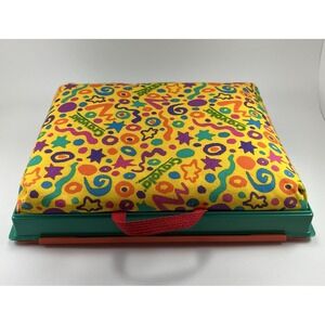 Vintage Crayola Travel Lap Desk Drawing Case 1990s  Pad Padded Carry Compartment
